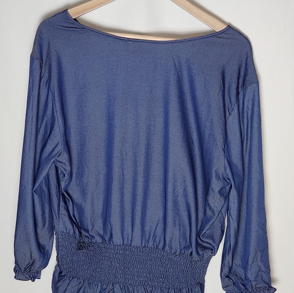 Navy Blouse Unique Spectrum XL Lightweight - Picture 5 of 7